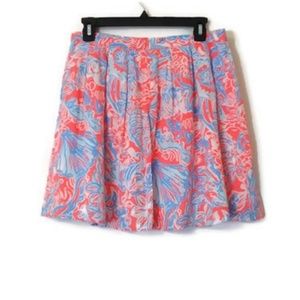 Lilly Pulitzer Summer Siren Selina Skirt Pink Blue